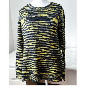 525 America Sweater / Medium / Crewneck / Space Dye /  NWOT / Y2K / Yellow Black